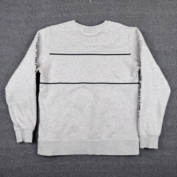 The Hundreds Logo Sweatshirt Mens Large Gray Distressed Spell Out Streetwear Y2K - Picture 6 of 9